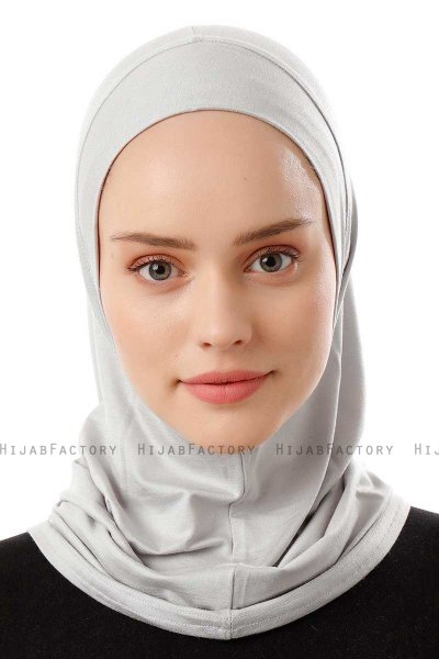 Logo Plain - Hijab Al Amira One-Piece Grigio Chiaro