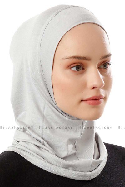 Logo Plain - Hijab Al Amira One-Piece Grigio Chiaro