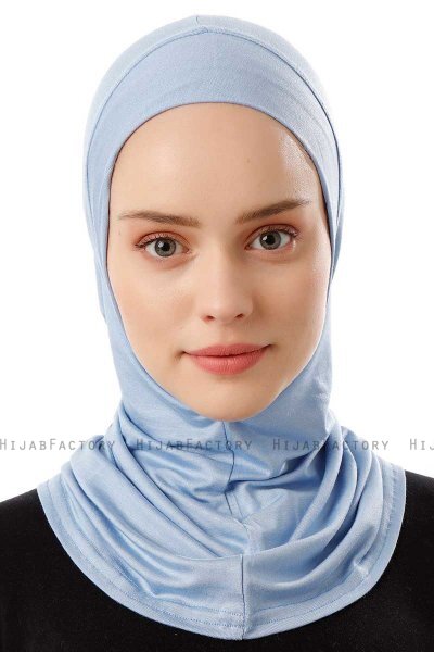 Logo Plain - Hijab Al Amira One-Piece Azzurro