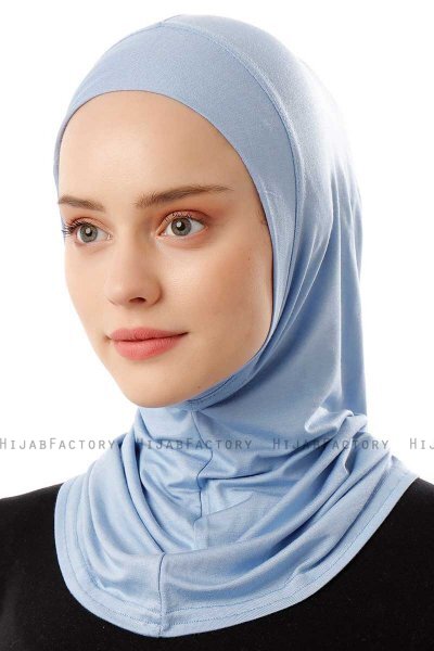 Logo Plain - Hijab Al Amira One-Piece Azzurro