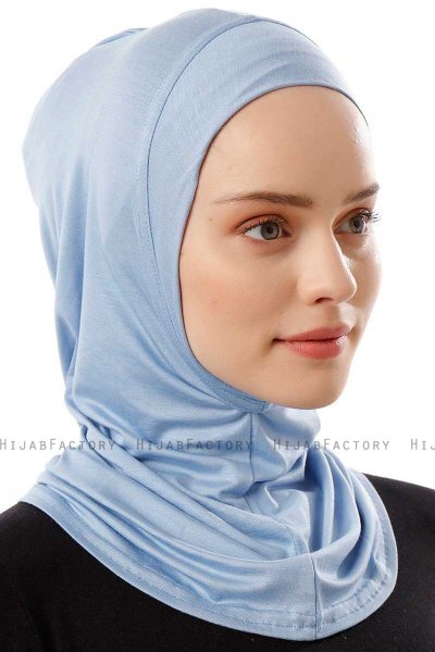 Logo Plain - Hijab Al Amira One-Piece Azzurro