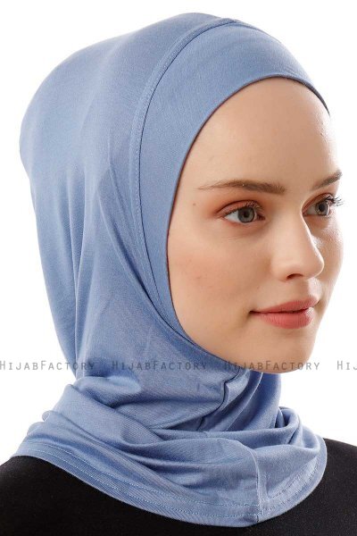 Logo Plain - Hijab Al Amira One-Piece Indaco
