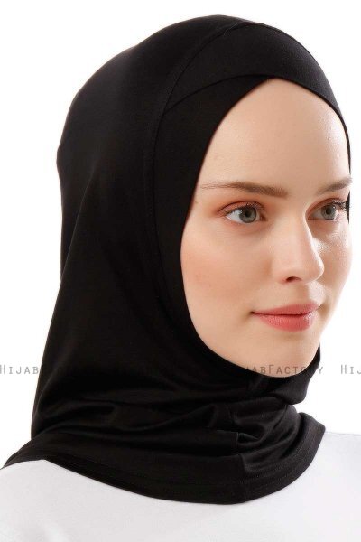 Logo Cross - Hijab Al Amira One-Piece Nero & Gold