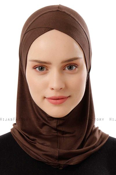 Logo Cross - Hijab Al Amira One-Piece Marrone