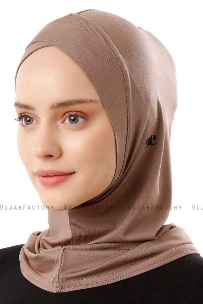 Logo Cross - Hijab Al Amira One-Piece Taupe Scuro