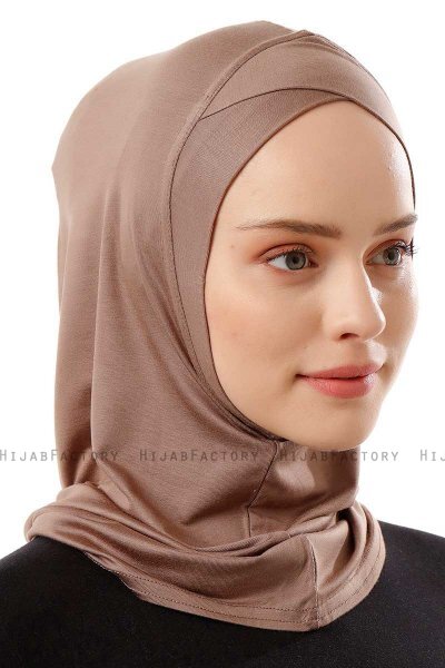 Logo Cross - Hijab Al Amira One-Piece Taupe Scuro