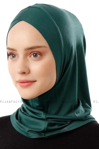 Logo Cross - Hijab Al Amira One-Piece Verde Scuro