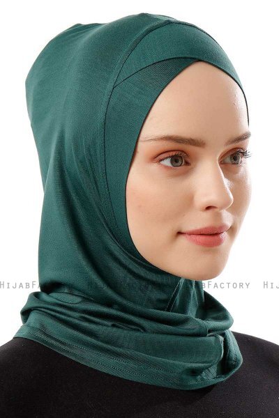 Logo Cross - Hijab Al Amira One-Piece Verde Scuro