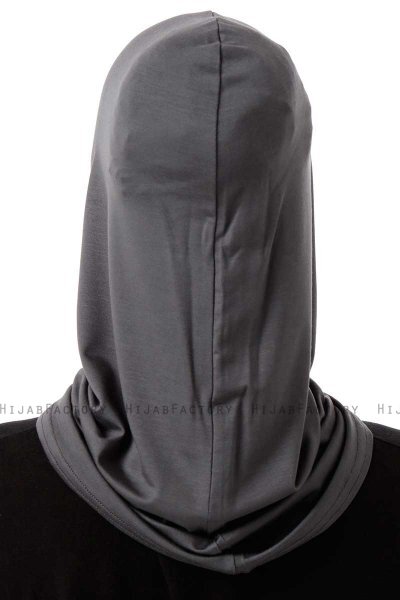 Logo Cross - Hijab Al Amira One-Piece Grigio Scuro