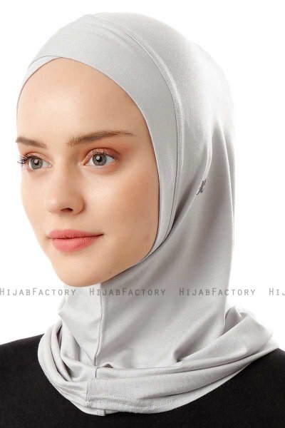 Logo Cross - Hijab Al Amira One-Piece Grigio Chiaro