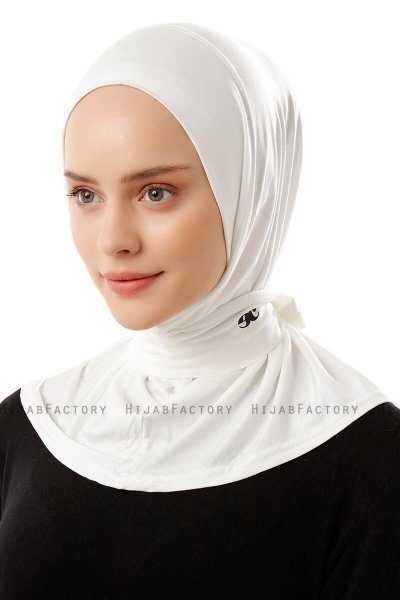 Sportif Plain - Hijab Pratico Viscosa Creme