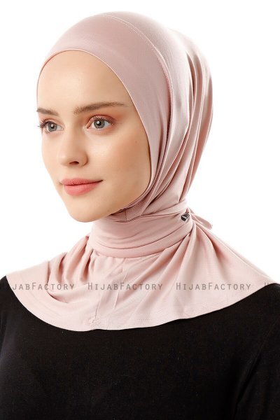 Sportif Plain - Hijab Pratico Viscosa Rosa Antico