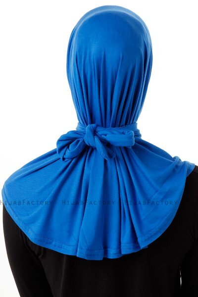 Sportif Plain - Hijab Pratico Viscosa Blu