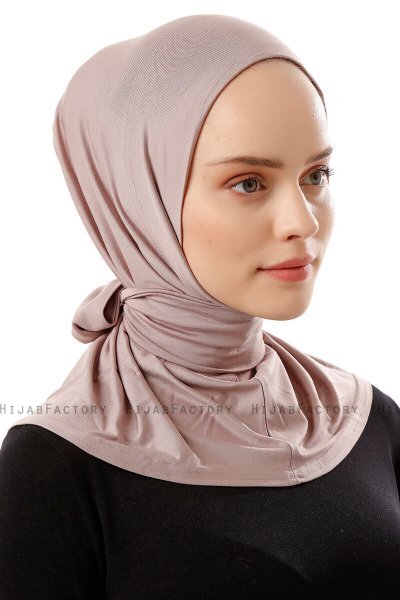 Sportif Plain - Hijab Pratico Viscosa Grigio Pietra