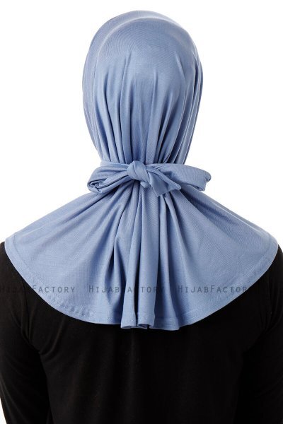 Sportif Plain - Hijab Pratico Viscosa Indaco