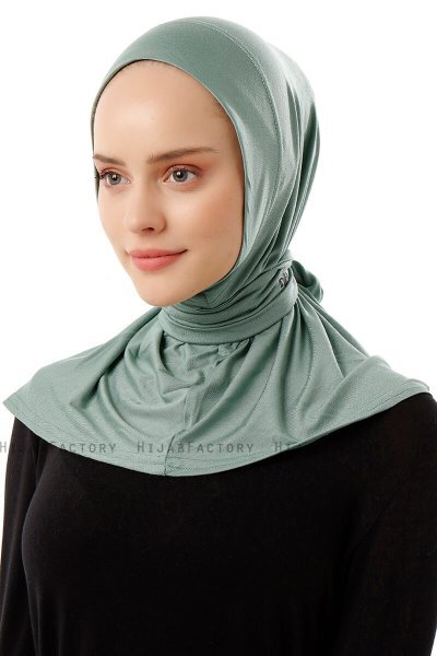 Sportif Plain - Hijab Pratico Viscosa Verde