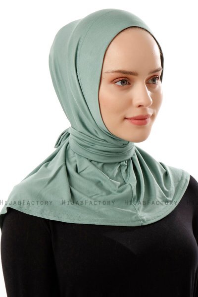 Sportif Plain - Hijab Pratico Viscosa Verde
