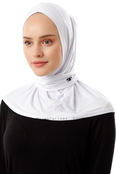 Sportif Cross - Hijab Pratico Viscosa Bianca