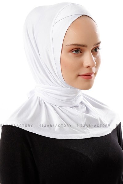 Sportif Cross - Hijab Pratico Viscosa Bianca