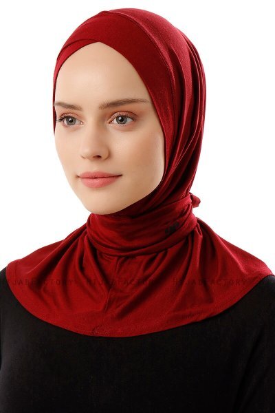 Sportif Cross - Hijab Pratico Viscosa Bordò