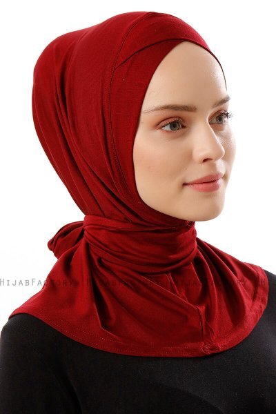 Sportif Cross - Hijab Pratico Viscosa Bordò