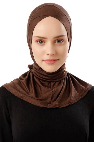 Sportif Cross - Hijab Pratico Viscosa Marrone