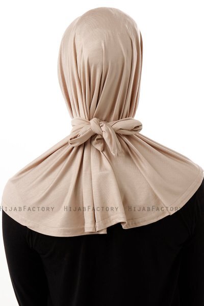 Sportif Cross - Hijab Pratico Viscosa Taupe Chiaro