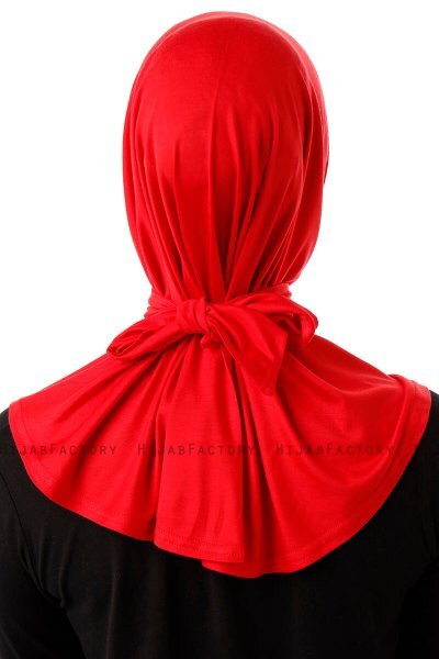 Sportif Cross - Hijab Pratico Viscosa Rosso