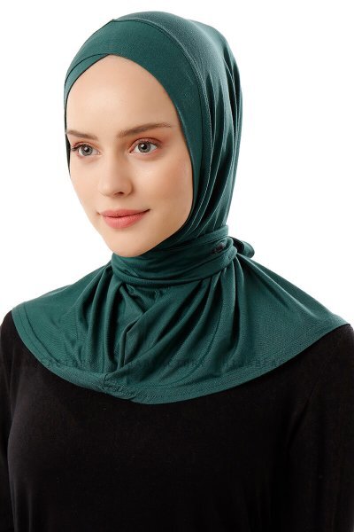 Sportif Cross - Hijab Pratico Viscosa Verde Scuro