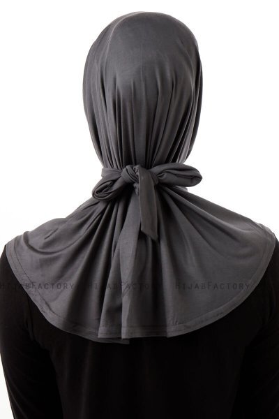 Sportif Cross - Hijab Pratico Viscosa Grigio Scuro