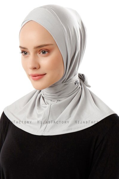 Sportif Cross - Hijab Pratico Viscosa Grigio Chiaro