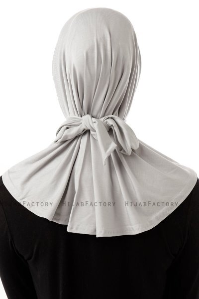 Sportif Cross - Hijab Pratico Viscosa Grigio Chiaro