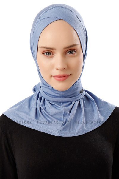 Sportif Cross - Hijab Pratico Viscosa Indaco