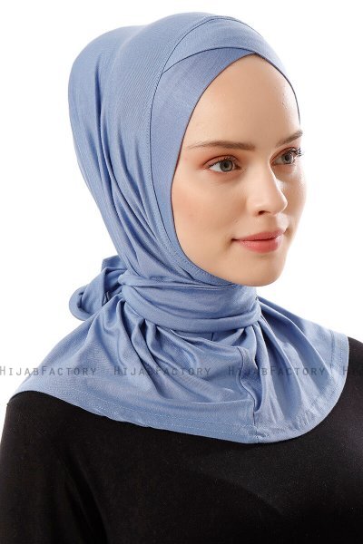 Sportif Cross - Hijab Pratico Viscosa Indaco