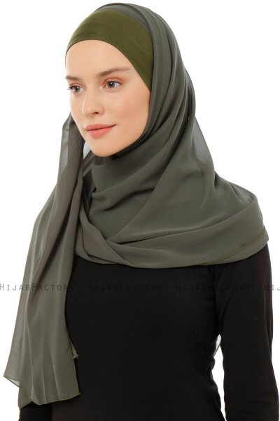 Alara Plain - Hijab Chiffon One Piece Cachi