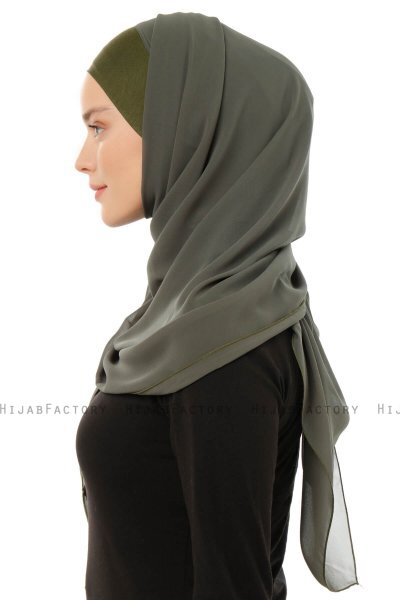 Alara Plain - Hijab Chiffon One Piece Cachi