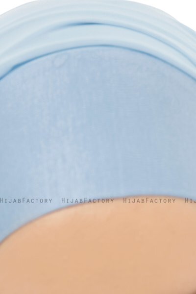 Alara Plain - Hijab Chiffon One Piece Azzurro