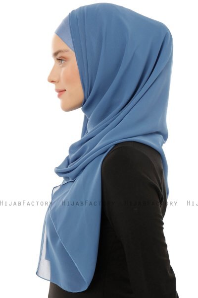 Alara Plain - Hijab Chiffon One Piece Indaco
