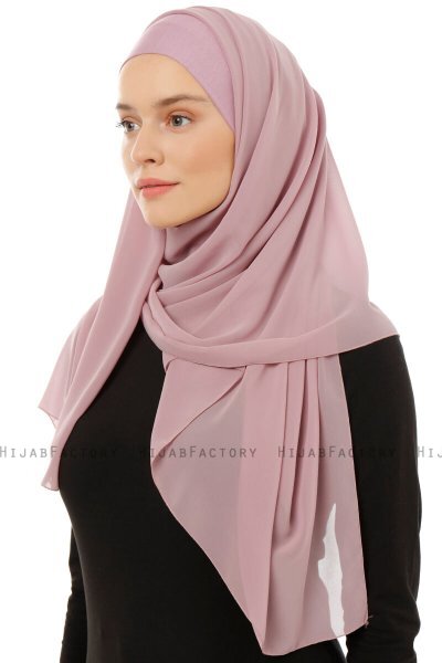 Alara Plain - Hijab Chiffon One Piece Viola