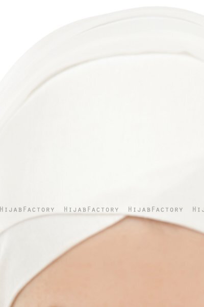 Alara Cross - Hijab Chiffon One Piece Creme
