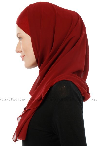 Alara Cross - Hijab Chiffon One Piece Bordò