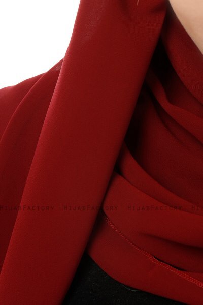 Alara Cross - Hijab Chiffon One Piece Bordò