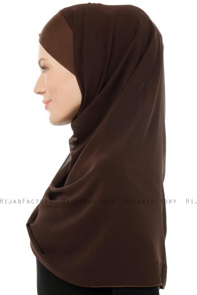 Alara Cross - Hijab Chiffon One Piece Marrone