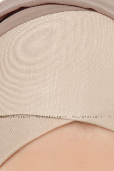 Alara Cross - Hijab Chiffon One Piece Taupe Chiaro