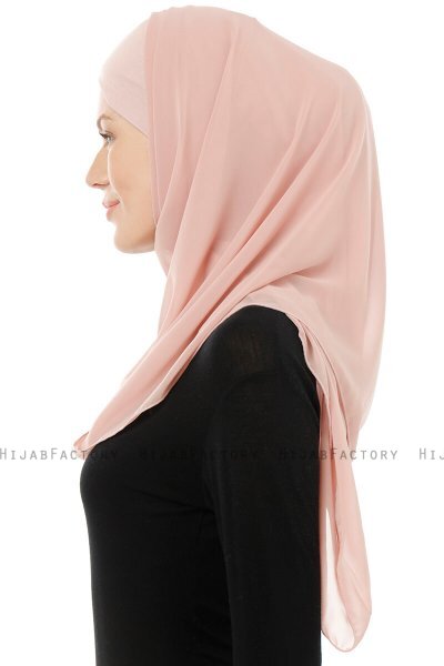 Alara Cross - Hijab Chiffon One Piece Rosa Antico