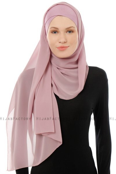 Alara Cross - Hijab Chiffon One Piece Viola