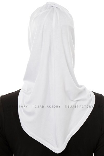 Isra Plain - Hijab One-Piece Viscosa Bianca