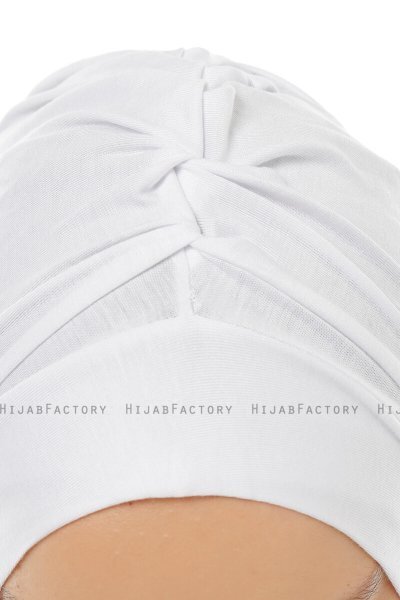 Isra Plain - Hijab One-Piece Viscosa Bianca