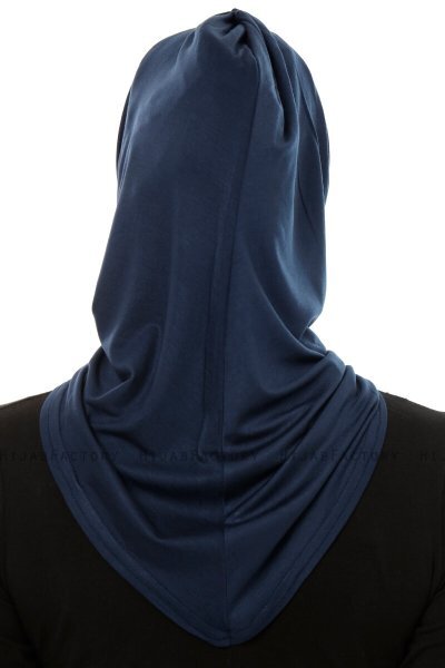Isra Plain - Hijab One-Piece Viscosa Blu Navy