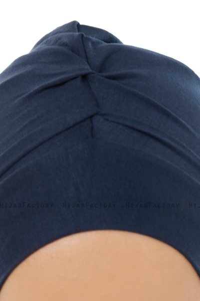 Isra Plain - Hijab One-Piece Viscosa Blu Navy